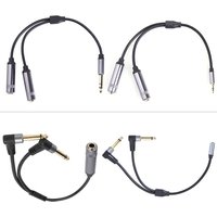 0.3M High Quality Gold-plated 6.35mm 1/4 3.5mm AUX 1/8 TRS Jack Stereo Y Splitter Male to Female Audio Cable for Speaker Mixer