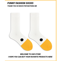 Cartoon Women Socks Fashionable And Versatile Cute Design Funny Goose Head Breathable Soft Comfortable Casual Socks Sport