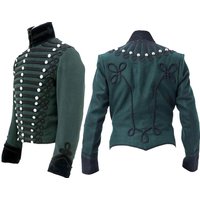 Adult Men's Hussar Uniform Cosplay Costume Jacket Military Napoleonic Military Jackey Parade Coat Custom Made