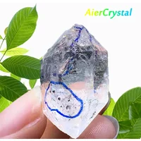 Natural Herkimer Diamond Drifting Sand Water Gall Gemstone Mineral Energy Raw Guardian Stone Reiki Decor Black Crystal Specimen
