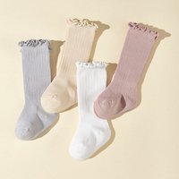 New Spring Baby Socks Kids Cute Solid Color Stockings Children Girls Candy Color Socks