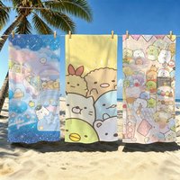 Fluff S-Sumikko Gurashis Towel Kids Microfiber Quick Dry Sandproof Towel, Boys Girls Summer Pool Beach Swim Towel