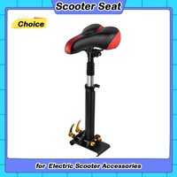 Adjustable Scooter Seat 45-65cm Electric Scooter Folding Saddle Seats Ergonomic PU Cushion w/Shock Absorption for Xiaomi M365