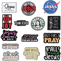 14 Types Jesus Series Enamel Pins Creative Funny Brooches Christianity Metal Lapel Badge Clothes Backpack Jewelry Pin Gift