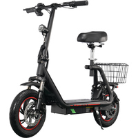AliExpress NONE Twofish M5 PRO-S Electric Bike, 500W Motor, 48V13Ah Lithium Battery, Adult City Commuter E-Bike, 3 Speed Modes, 12 Inch Rubber Tires, Front & Rear Disc Brakes
