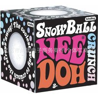 NeeDoh Schylling Inc Sensory Squeaky Stress Ball Snowball Squeaky Stress Ball