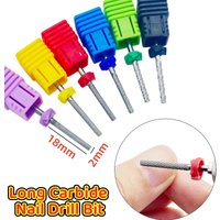 18mm Carbide Nail Drill Bit Electric Manicure Drill Milling Cutter Gel Nail Polish Remover Pedicure Cutter Equipment Accessorie