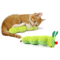 Catnip Toys for Cats, Caterpillar Shape Cat Chew Toy, Soft Plush Cat Toys for Indoor Cats Interactive Cat Toys