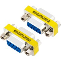 5/10PCS DB9 9Pin Female to Female/Male to Male Gender Changer VGA Plug Connector Adapter D-Sub RS232 Serial Plug