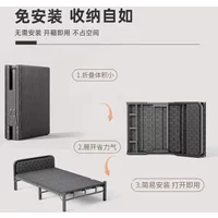 Foldable Bed Portable Convertible Single Double Queen King Size Guest Camping Mattress Sofa Wall Mounted Metal Frame