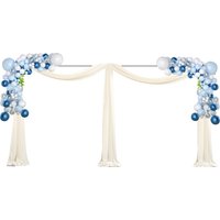 10x20ft Heavy Duty Wedding Backdrop Stand 6M x 3M Square Metal Arch Frame Kit for Stage, Photography, Party, Curtain Support