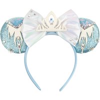 Frozen Mouse Ear Headband For Women Girls Sparkling Purple Bow Hair Hoops for Party Valentine Day Gift Holiday Hair Accessories