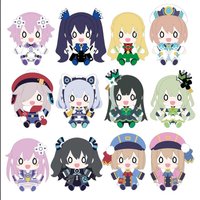 6cm Game Neptunia Cartoon pendant Noire Blanc Vert Green Heart Acrylic figure keychain Birthday Toys Collecting accessories