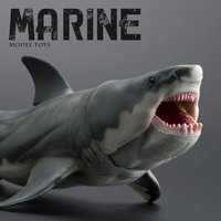 Hot-Selling Realistic Ancient Marine Life Figurine Set, Highly Realistic Megalodon, Mosasaurus, Dunkleosteus, Hand-Painted Science Educational Toys for Boys and Girls, Handmade Pvc Models for Home