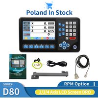 3 Axis Dro ,2 Axis Dro,4 Axis dro with RPM Function support Multi-language for Lathe Milling Machine