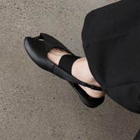 2026 New Genuine Leather Shoes Women Low Heel Sandals Peep Toe Flat Sandals Red Black Summer Party Dress Shoes Size 34-41