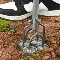 Bulb Planter Tool Stainless Steel Grass Plugger Planting Tool Seedling Transplanter Planting Flower Bulbs Digger Garden Tool