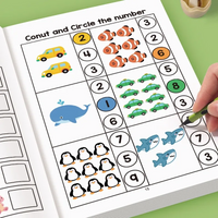 1 set Digital number filling book, student logical thinking training, early education math enlightenment exercise book
