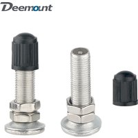 Deemount Dunlop Valve Inflatable Nozzle W/Schrader 5V1 Inserts MTB Road Bike Thread 8CV Wheel Replacement Woods Tyre Stem Parts