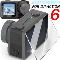 Screen Protector for DJI Osmo Action 6 Ultra-Clear Tempered Glass Camera Lens Protective Film for DJI Action 6 Accessories
