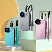 Ponceuse à ongles électrique professionnelle, machine à ponceuse à ongles portable rechargeable 4500 mAh, pour enlever le vernis gel, façonner les ongles, couper les cuticules et poncer les ongles,