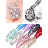 1pcs TC 2025 Halloween New Glitter Dazzling Starry Sky Gel Nail Polish Glossy Sparkling Reflective Bounce Nail Art For Girl Gift