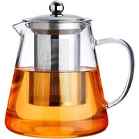 Glass Teapot With Stainless Steel Tea Infuser Blooming and Loose Leaf Tea Maker Tea Brewer Puer Oolong Pot for Camping Travel