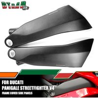 Für DUCATI PANIGALE V4 V4S V4R Streetfighter V4/S 2018-2022 Carbon Fiber Accesosries Motorrad Rahmen Abdeckungen Seite panel Verkleidung