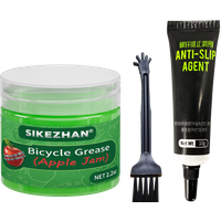 AliExpress NONE Cycling Carbon Fiber Grip Paste Anti-slip Compound + Bearing Grease Lubricant Oil Set for MTB Road Bike Repair Maintenance Tools
