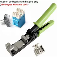 180° Keystone Jack Punch Down Tool Network ModulePunch Down Tool Wire Cutter Termination for CAT5 CAT6Fast Termination Crimpe