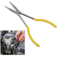 Extra Long Nose Pliers Straight Bent Tip Mechanic Equipment Hand Removal Tools Spanner Clip Auto Care Kit Car Repair Accessories