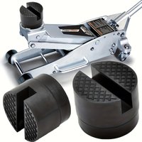 Universal Rubber Jack Pad Support Pinch Weld Slotted Floor Frame Rail Adapter Car Removal Repair Tool Rubber Block Floor Jack