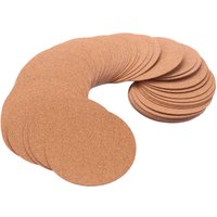 Self-Adhesive Cork Coasters Cork Mats Cork Backing Sheets for Coasters and DIY Crafts Supplies (60 Pcs Round)