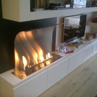 tuya wifi fire electric smart ethanol burner bio kamin fireplace bioethanol fireplace automatic