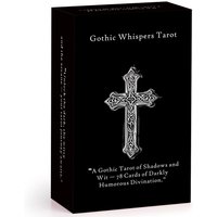 Gothic Whispers Tarot Cards, 78 Monochrome Beauty and Darkly Playful wit, Tarot Cards with Guidebook