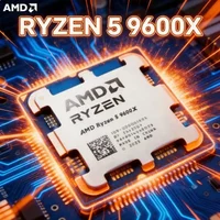 AMD Ryzen 5 9600X Processor 6 Core 12 Thread Up To 5.4GHz DDR5 AM5 CPU 32MB Cache 65W 4nm Gaming Desktop Processor No Cooler