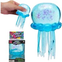 Needoh Fuzz Ball Jellyfish Squishy Soft Stress Relief Glitter Toy Cute Relaxing Squeeze Sensory Kids & Adults Relief Fidget Toy