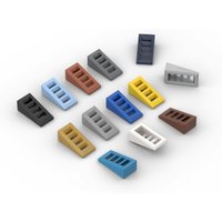 20pcsMOC Assembles Particles 61409 Slope 18° 2 x 1 x 2/3 with 4 Slots Building Block Part DIY Bricks Bulk Model Educational Toy