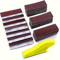 15/36/71 set of hand sanding tools, 3.5 inch x 1 inch mini detail fingertip sandpaper block, small sanding tool for small spaces