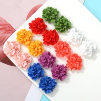 10Pcs/lot Resin Flat Back Cabochon 3D Gardenia Flower Charm Fit Phone Hairclaws Embellishment DIY Making