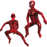Kids Venom: Let There Be Carnage Carnage Cosplay Costume Bodysuit Jumpsuit Halloween Carnival Suit Party Dress