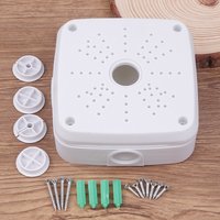 Wall Stand Security Camera Base Junction Box, CCTV Surveillance Camera Universal Electrical Box, Plastic Waterproof Junction Box