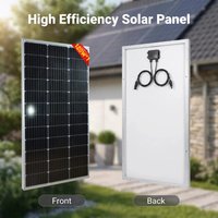 120W Monokristallines Solarpanel für Wohnmobile, 18 V zum Laden von 12 V-Batterien, Wohnwagen, Garten, Wohnmobil, Boot und Hausdach