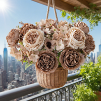 Artificial flower Silk Persian Peony Outdoor Garden ValentineWedding bridal bouquet Home vase table DIY gift box scrapbook Decor