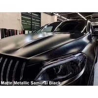 Super Satin Matt Metallic Black 1.52x18m Air Bubble Free Vinyl Film Self Adhesive Wrap Car Vinyl