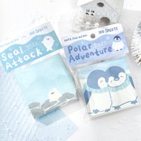 100 Pcs Cute Animal Sticky Notes Aesthetic Stationery for Daily Use Post-It Notes for Scrapbooking And Diaries Office Supplies