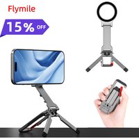 Flymile Magnetic Phone Tripod Stand Folding for iPhone 17 15 14 13 12 Plus Pro Max Strong Magnet Quick Mount Carabiner Mount