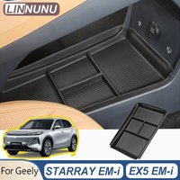 LINNUNU TPE Car Center Console Lower Storage Box For Geely Starray EM-i EX5 EM-i 2026 Starship 7 Organizer Interior Accessories