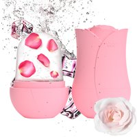 1pc Rose Shape Ice Roller for Face Portable Reusable Cold Compress Massager to Eliminate Morning Facial Puffiness Easy Usage