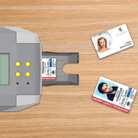 Seaory S28 Dual Sided ID Card Printer Machine PVC Plastic Card Printing With Ink Tray For Business Badge Membership Cards